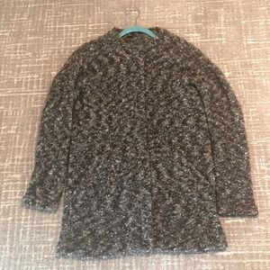 Eileen Fisher Project wool, mohair, nylon sweater/coat. Cozy and elegant.